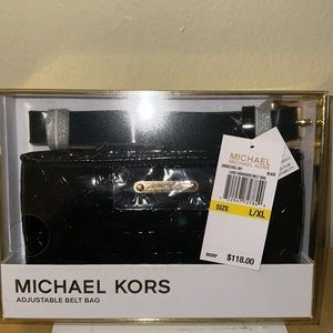 BRAND NEW NWT MICHAEL KORS BELT BAG IN BLACK (EXCLUSIVE) (AUTHENTIC)